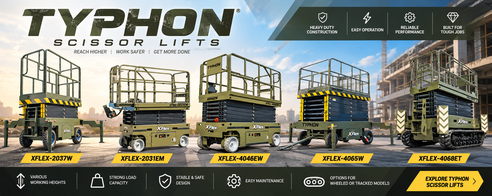 TYPHON Scissor Lift Product Lineup