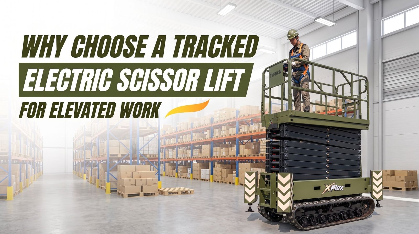 When is a tracked electric scissor lift a better choice than a wheeled one?
